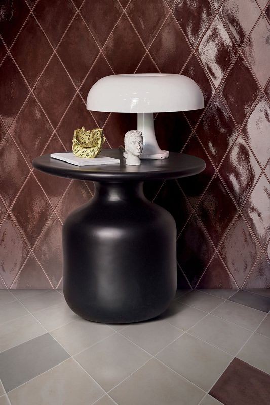 Marca Corona Ossidi Vinaccia Glossy Rombo 18,7x32,4 F145 płytki gresowe betonowe romby 143705
