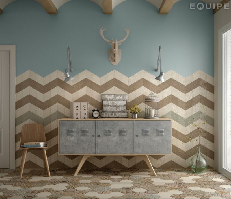 Płytki romby beż mat Equipe Rhombus Cream 14X24 9153