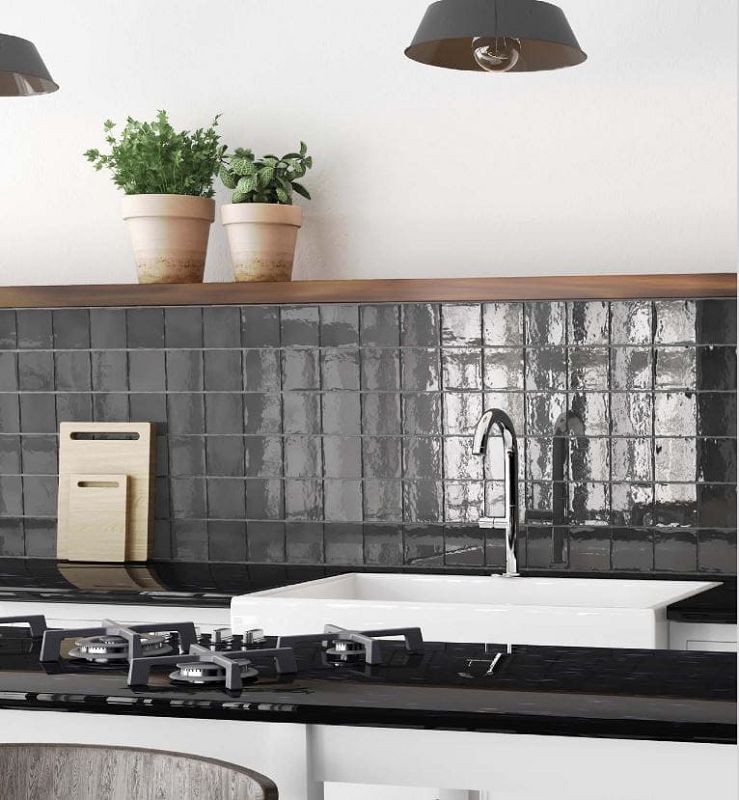 Equipe Manacor Black 10x10 płytka cegiełka 128039