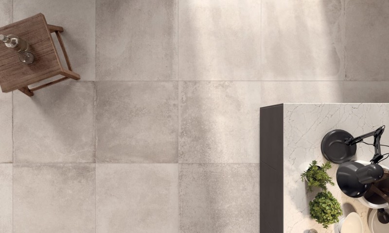 Płytki podłogowe beton beż ABK Unika Cream Rett 60x120 86123