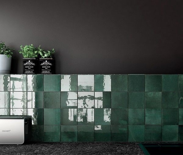 Equipe Artisan Moss Green 13,2x13,2 płytka ścienna 126830