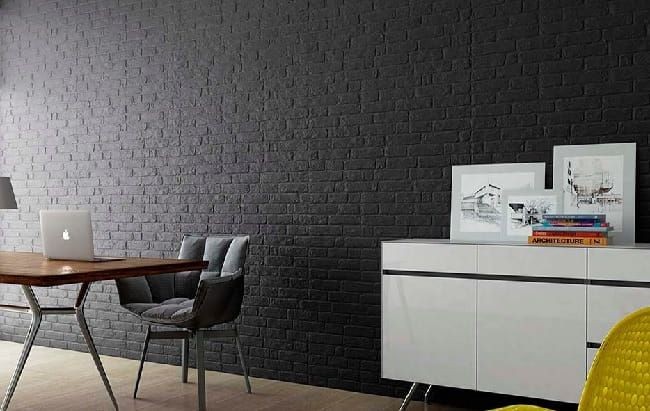Keraben Wall Brick Black 30x90 płytka ścienna 157316