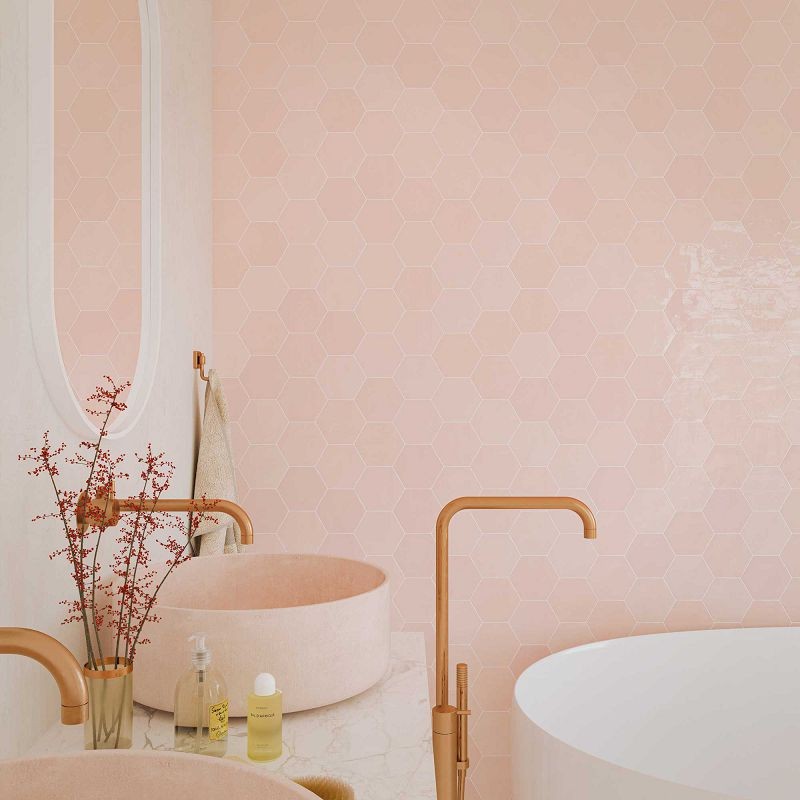 WOW Zellige Hexa Pink 10,8x12,4 płytki heksagonalne 156366
