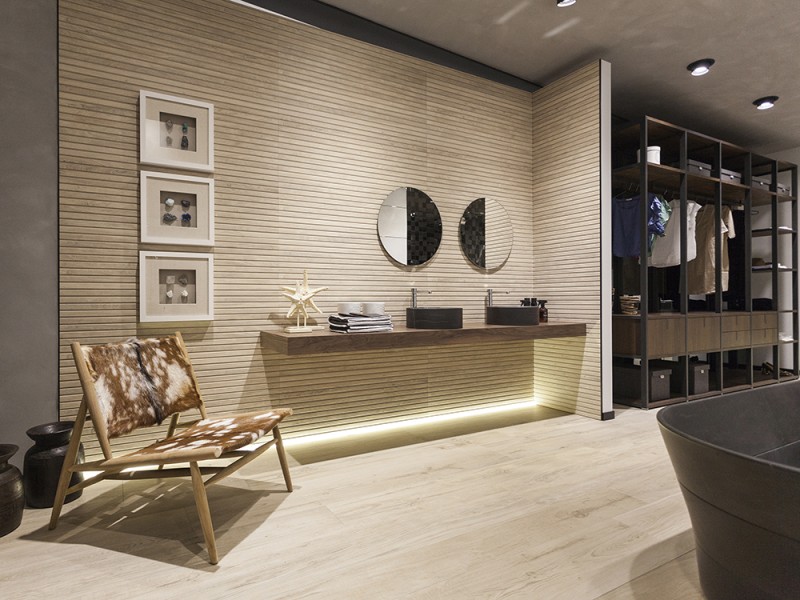 Płytki jak drewno bezowę paski Porcelanosa Lexington Colonial 45X120 15763