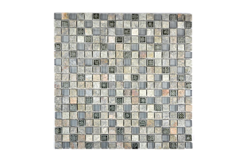Mozaika mix kamień szary brąz mały kwadrat Metropol MM 0713 30,0 x 30,0 80161