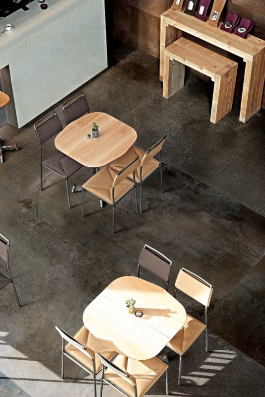Płytki podłogowe spiek kwarcowy cienkie metal brąz szary duże Florim Floor Gres Flowtech Aged Bronze 757909 160x320 94552