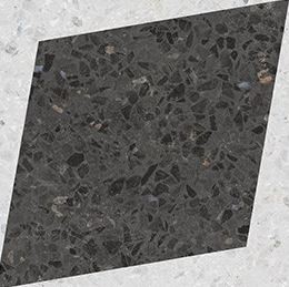 Płytki podłogowe antrcyt lastryko beton Wow 108807 Drops Natural Rhombus Decor Graphite 18,5x18,5