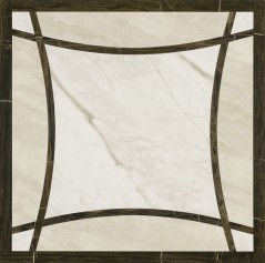 Płytki podłogowe marmur biały z brąz Gardenia Orchidea Unique Marmi Cassett.Caldo Calacatta 80x80 93687