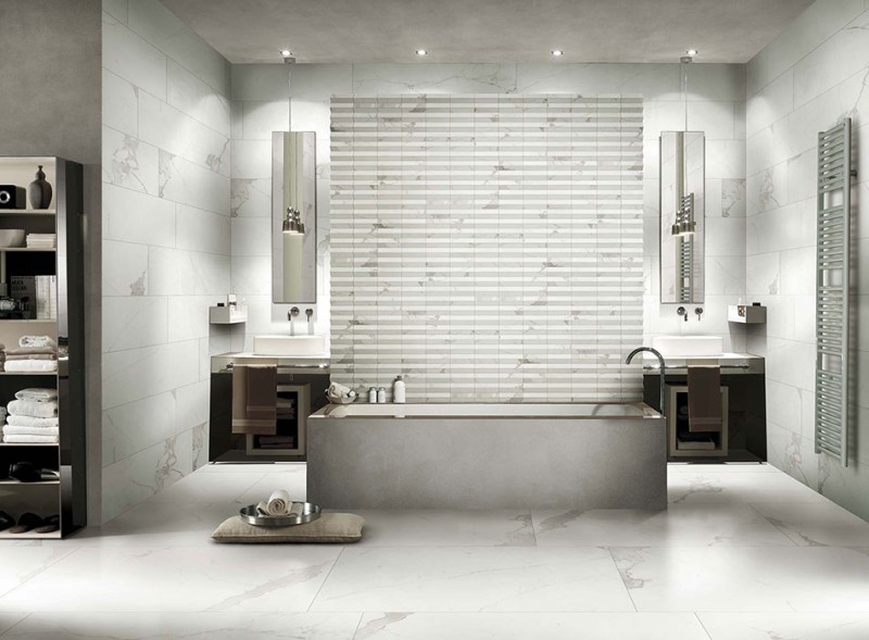 Płytki marmuropodobne białe Cerim Timeless Calacatta Lucido 60 x 120 hb 11194