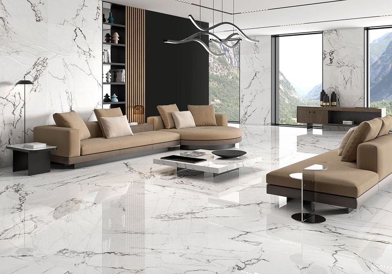 ITT Calacatta Black Polished Rect. 120x120 płytki marmurowe gresowe 105069