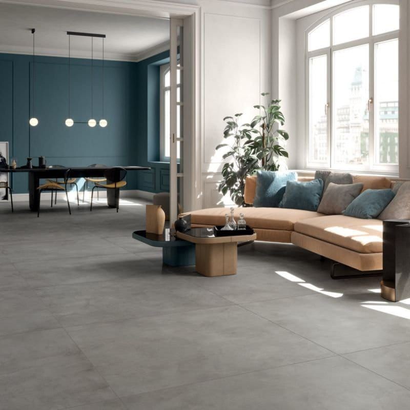 Ariana Luce Peltro Naturale 120x120 płytki gresowe imitujące beton 104970