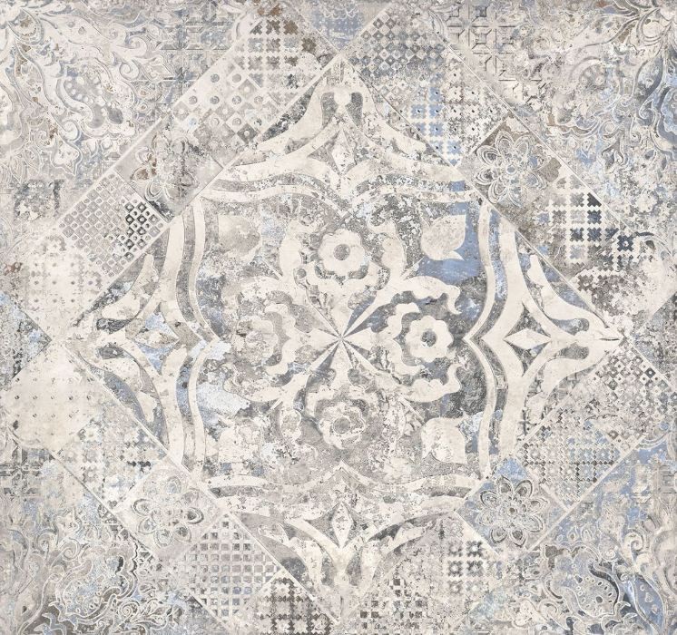 Gres decoracyjne wzorzyste imitujące beton szare Absolut Keramika Troya Memphis Lappato 60x60 crt, kr 45618