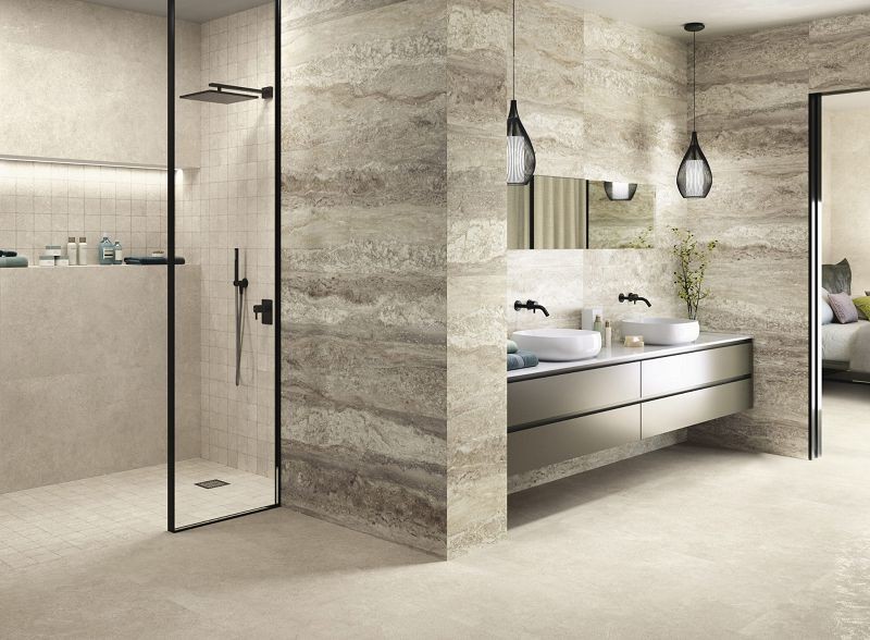 APE Wabi Sabi Travertino Brescia POL Rect 60x60 płytki kamienne gresowe 112854
