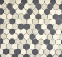 Mozaika mix beżowa czarna mały heksagon mat Metropol MM 0589 26,0 x 30,0 76243