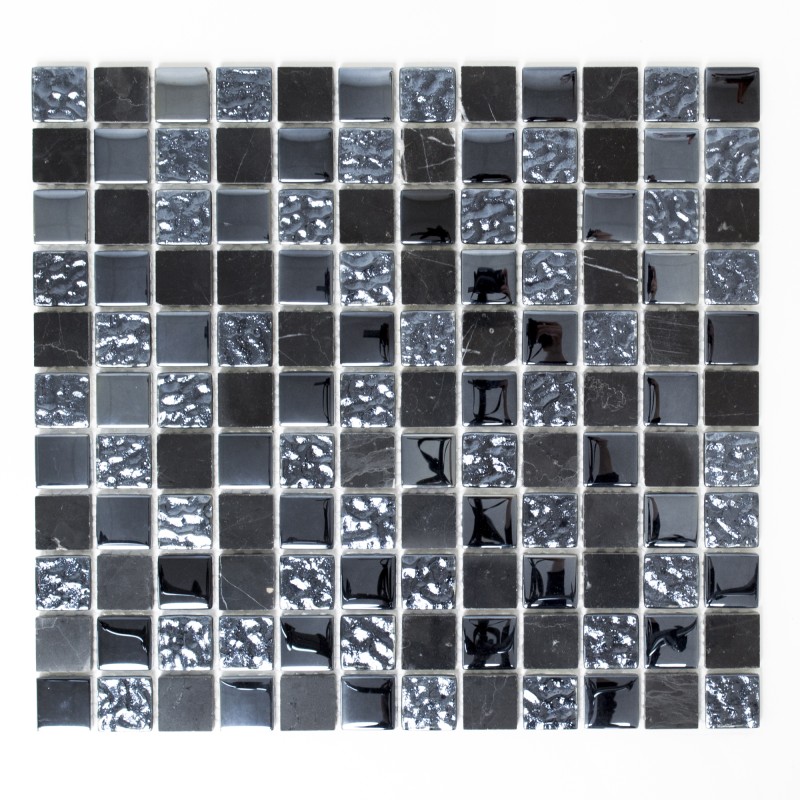 Mozaika mix grafit efekt lustrzany kwadrat Metropol MM 0058 32,7 x 30,2 79505