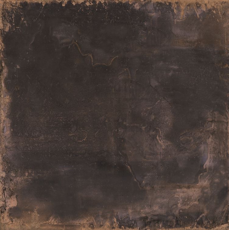 Płytki grafit przetarte ze rdzą metalizowane industrialne Sant Agostino Oxidart Black 90x90 79396