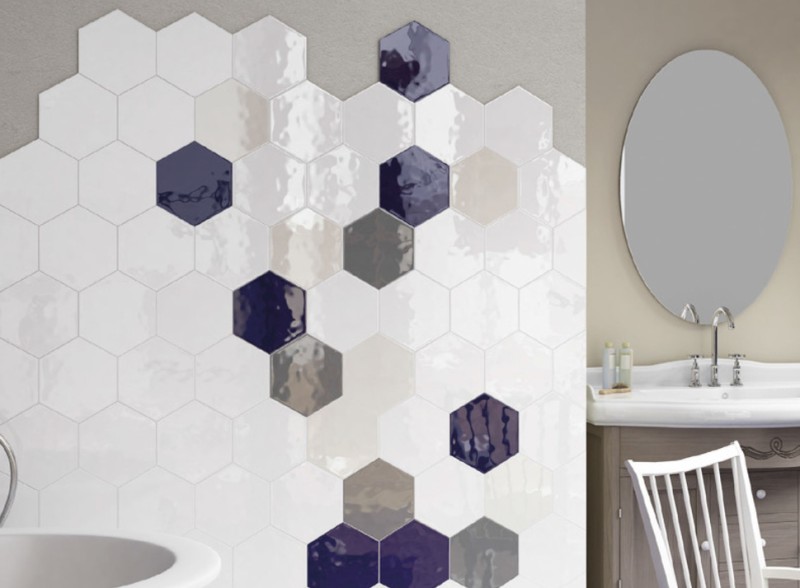 Gesy heksagonalne białe w połysku Equipe hexatile Blanco Brillo 17.5X20 crp 13663