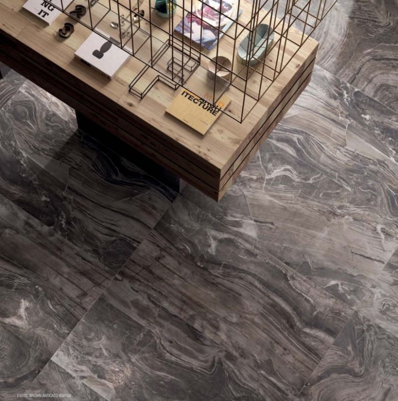 Gres cappuccino marmur błyszcząca Flaviker Supreme Exotic Brown Lap Lux SP6144L 60x120 75681