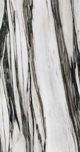 Płytki podłogowe marmur czarny biały Florim Floor Gres B&W_Marble Fall High Gloss 766407 60x120 94212