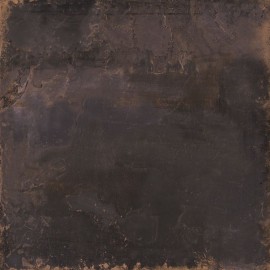 Płytki grafit przetarte ze rdzą metalizowane industrialne Sant Agostino Oxidart Black 90x90 79398