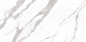 Płytki spieki kwarcowe wielkoformatowe marmuropodobne Laminam I Naturali Bianco Statuario Venato 5 polerowany 100x300