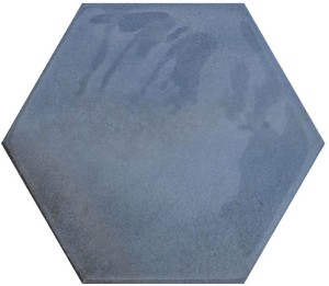 Cifre Moon Hexagon Blue Brillo 16x18 płytka heksagonalna