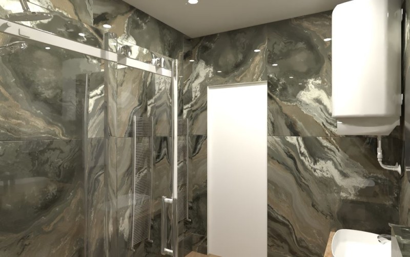 Gres drewno parkiet dworcowy brąz złoty dąb Sant Agostino Primewood Mix 90x90 79926