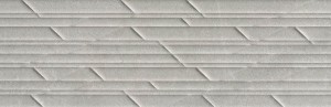 Płytki ścienne 3D szare Saloni Way Rif Gris CHB710 30x90