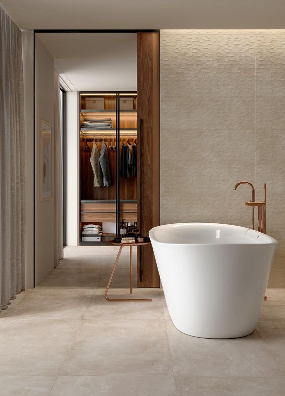 Marazzi Plaza Beige Struttura Range 3D 30x90 M95G płytki ścienne 141128