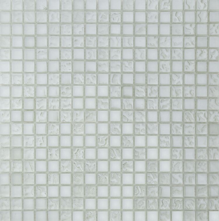 Mozaika biała przezroczyste szkło Dell Arte Silver White 30,5x30,5 100094