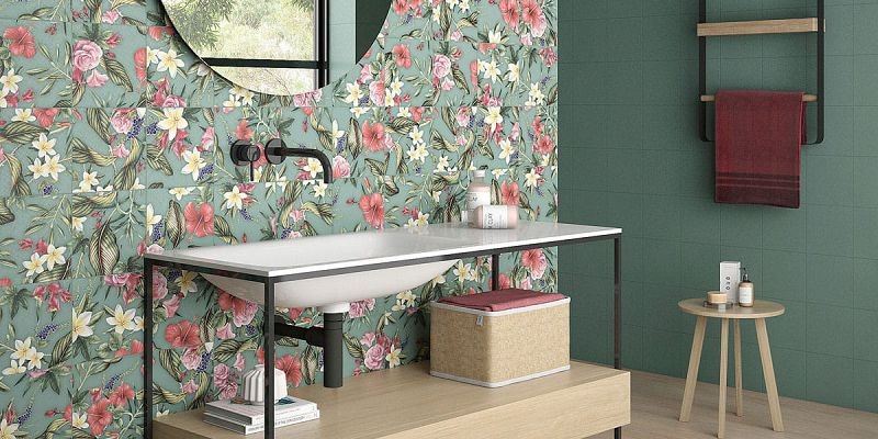 Barwolf Wallpaper Blossom Akzent 18,5x18,5 płytka patchwork 118058