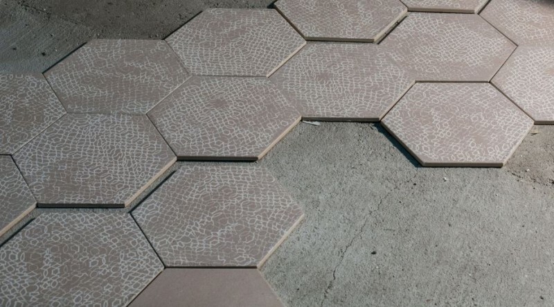 Płytka heksagonalna patchworkowa Quintessenza D'autore Tweed Grigio 26,6x23 bn 34557