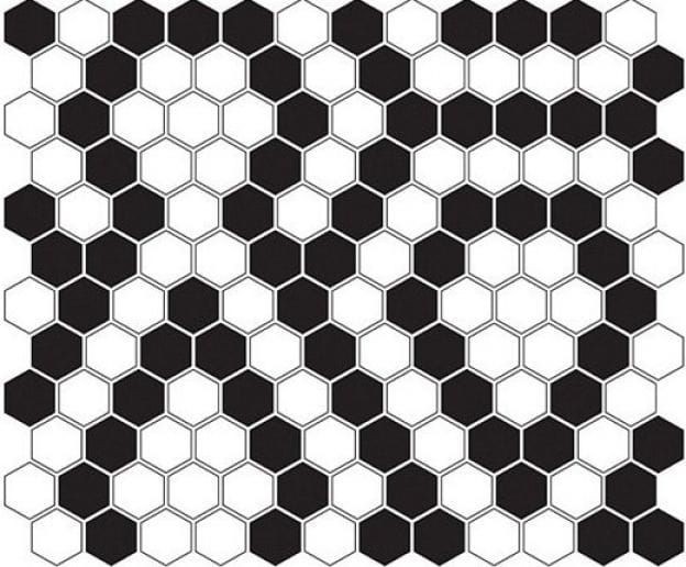 Dunin Mini Hexagon B&W Lace 26x30 mozaika heksagonalna 103870