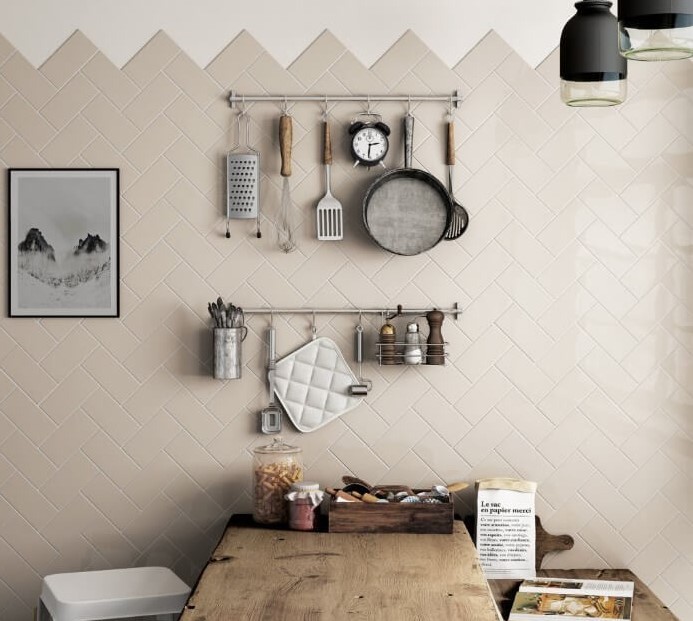 Płytki cegiełki białe Equipe Evolution Cream Brillo 10X40 20349