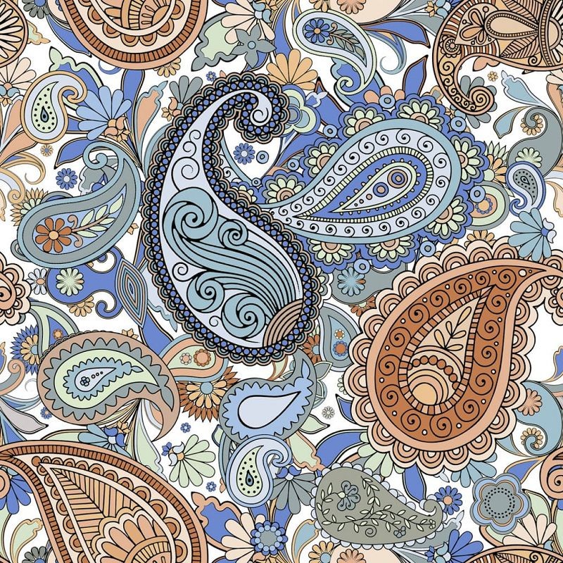Keros Paisley Nur 25x25 płytka patchwork dekoracyjna 135853