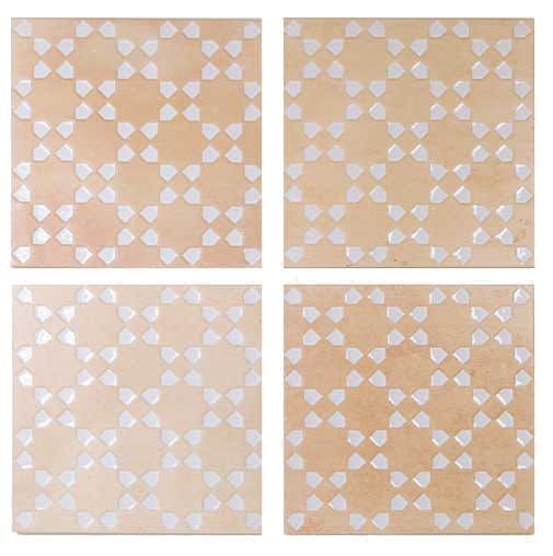 WOW Bejmat Decor Biscuit White 15x15 płytka gresowa dekoracyjna 155605