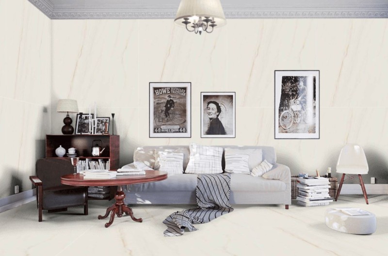 Płytki imitujące marmur ekri Marazzi Marble Look Lasa Matt 120x120 36858