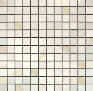 Płytki marmuropodobne biało-beżowe Aparici Beyond Ivory Mosai 29.75 × 29.75