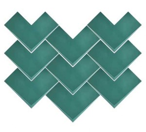WOW Boho Elle Emerald 20x20 płytka ścienna
