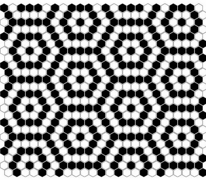Dunin Mini Hexagon B&W Nano 26x30 mozaika heksagonalna 103877