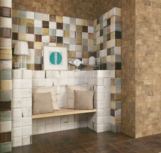 Mozaika drewnopodobna 3D biała Mainzu Soho Blanco 15x15 49255