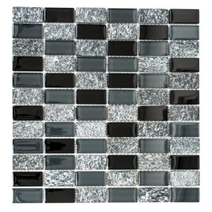 Mozaika mix prostokąt czarna szara Metropol MM 0716 32,2 x 31,0