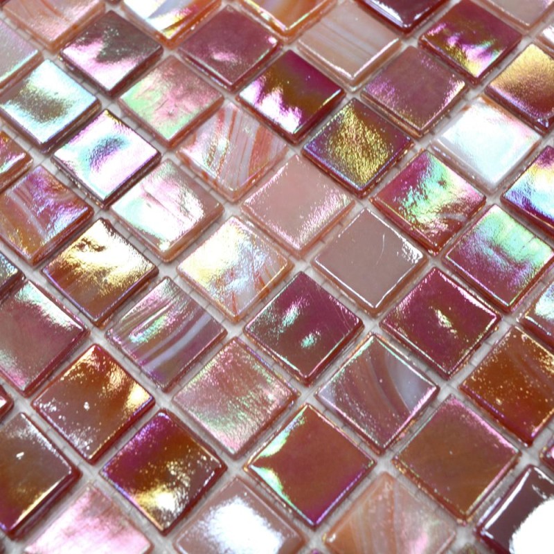 Mozaika różowa pomarańczowa złota kameleon perla ceramiczna Metropol MM 0088 31,7 x 31,7 101895