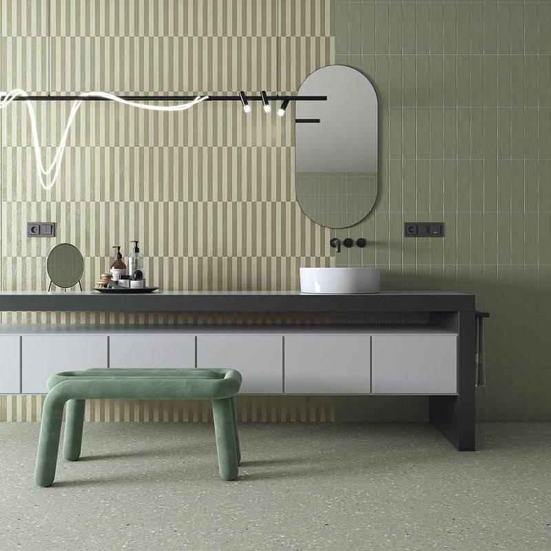 Vives Zouk-R Verde Bronce Oxidado 32x99 płytki ścienne 155536