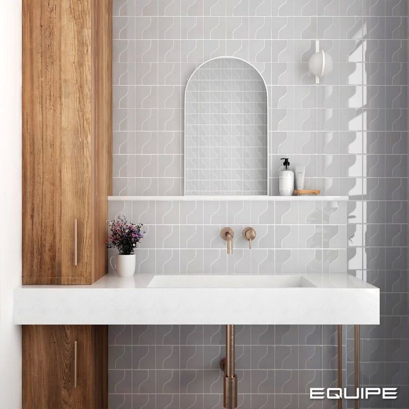Equipe Curve Grey 8,3x12 płytki ścienne dekoracyjne 127475
