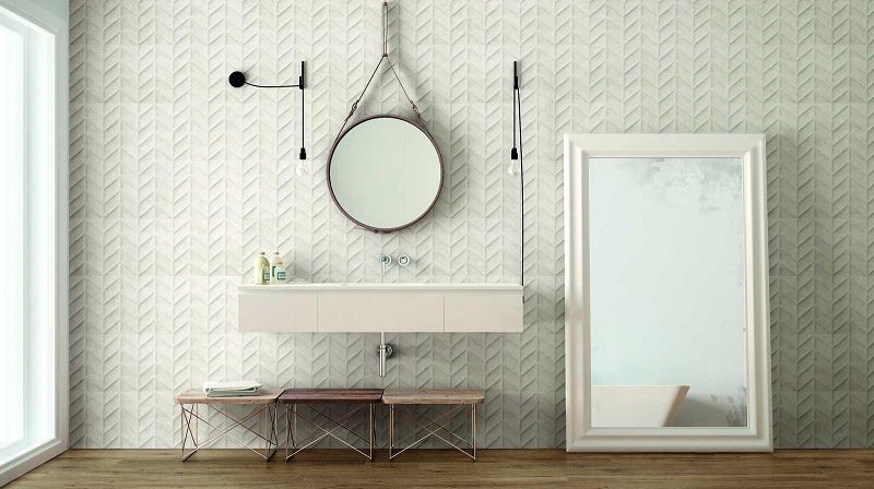 Marazzi Dover White Struttura 3D Spike 30x90 M13M płytka ścienna 138373
