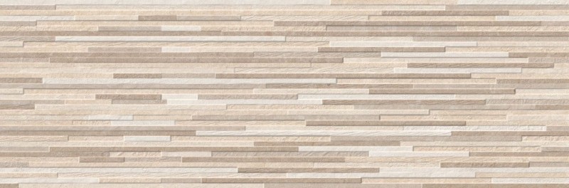 Płytki ścienne beżowe 3D Saloni Way Break Beige CKZ610 30x90 83665