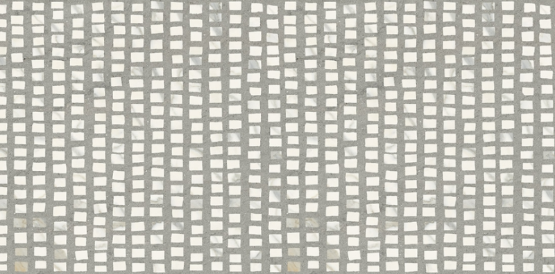 Gres mozaikowy marmur biało- szary brąz Fioranese Marmorea Decor Bianco Calacatta połysk 75x150 70202