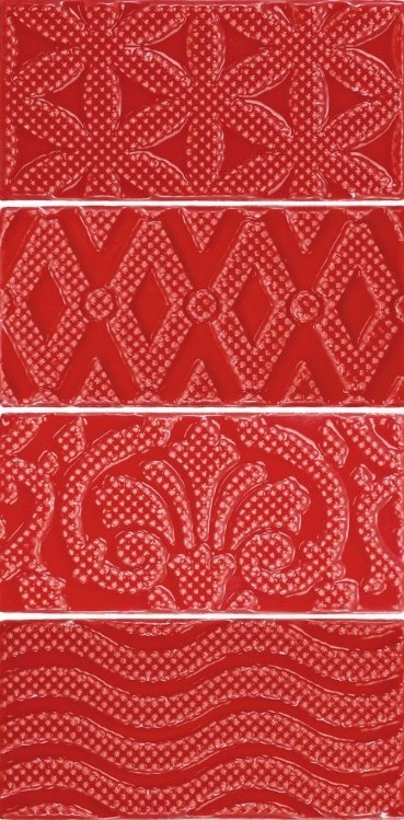 Płytki cegiełki czerwone dekoracyjneEquipe Masia Jewel Rosso 7.5X15 20059
