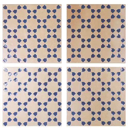 WOW Bejmat Decor Biscuit Azur 15x15 płytka gresowa dekoracyjna 155598